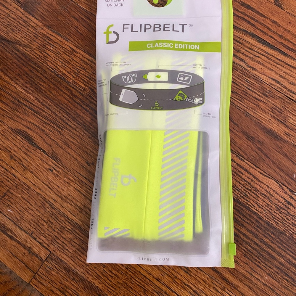 FlipBelt Classic Edition Neon Yellow Belt
